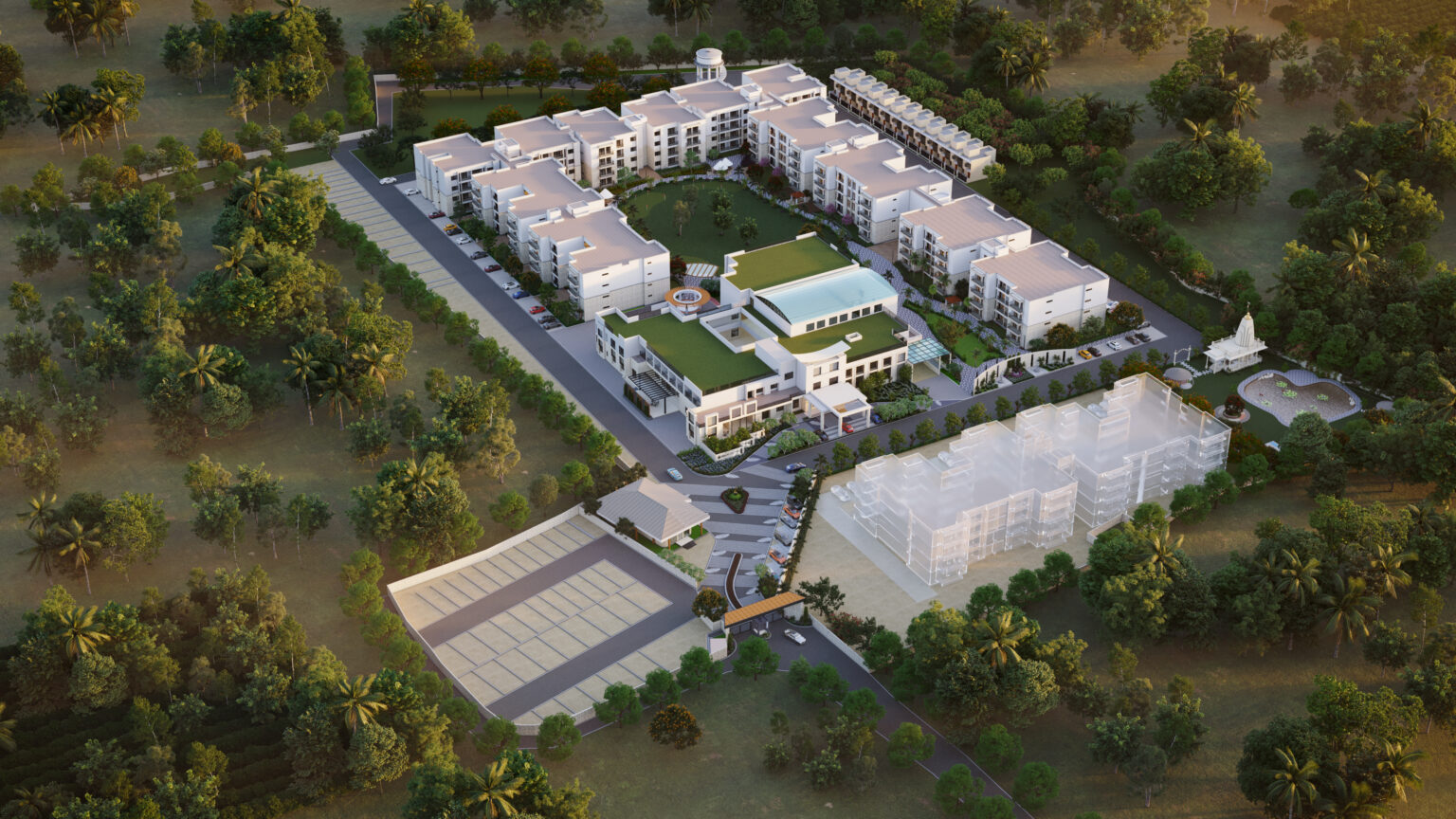 CHL Urja campus aerial render
