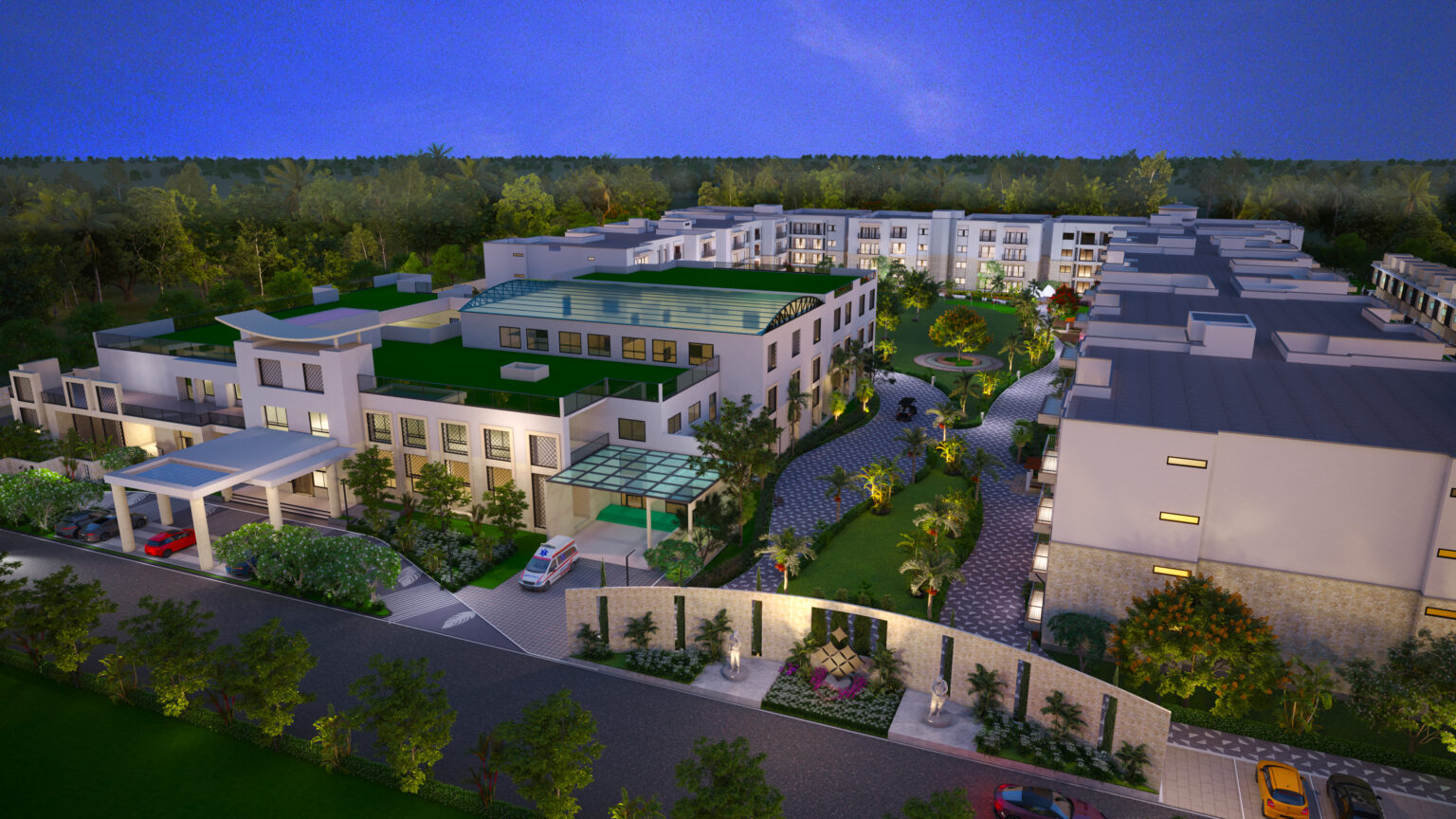 CHL Urja night render structural development